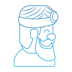 king wizard avatar character vector illustration design