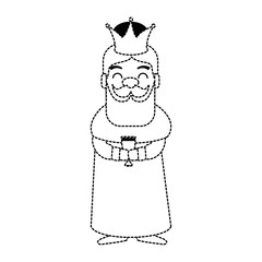 king wizard avatar character vector illustration design