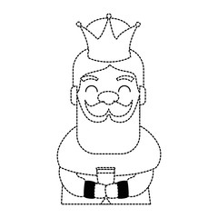 king wizard avatar character vector illustration design