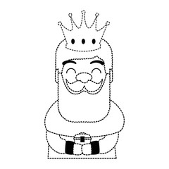 king wizard avatar character vector illustration design
