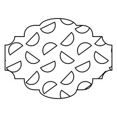 label memphis pattern decoration fashion abstract vector illustration outline image