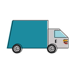 Delivery truck symbol icon vector illustration graphic design