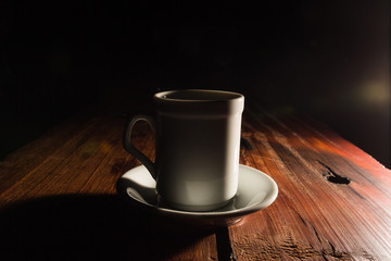 Taza de café nocturna