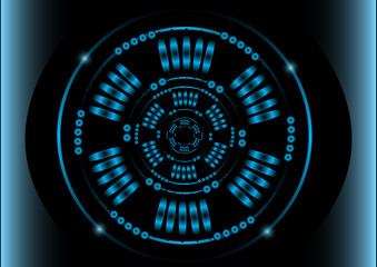 Abstract digital and technology background. Data transfering of futuristic communication.