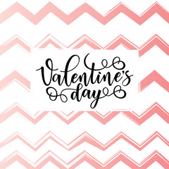Valentine's Day inspirational lettering motivation poster