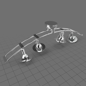 Panel of four ceiling lights