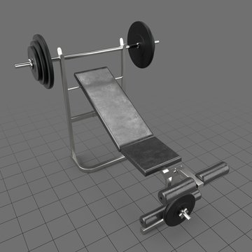 Gym weight bench