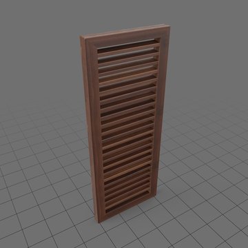 Wooden shutter
