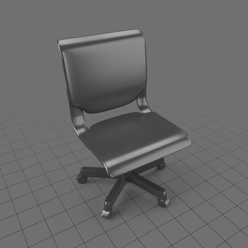 Wide back office chair