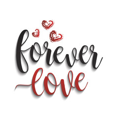 Forever love lettering 