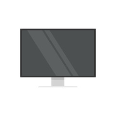 Monitor, isolated on white background. Template for your design, web site, development app