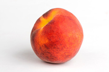peach on white background