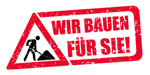 Wir bauen für Sie / Stempel