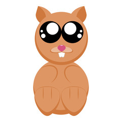 Cute hamster character