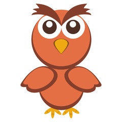 Cute bird character cartoon