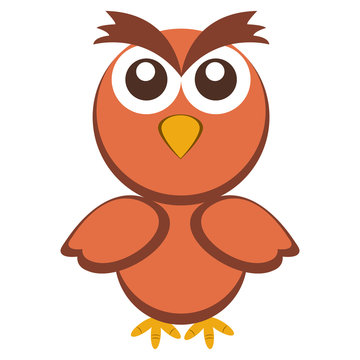 Cute bird character cartoon