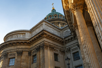 Cathedral of Our Lady of Kazan (Kazan Cathedral ), Saint Petersburg, Russia.