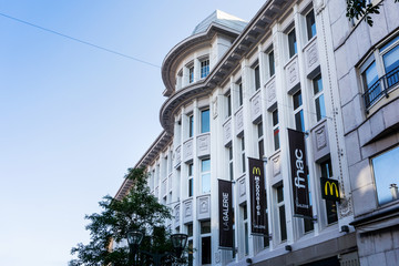 MULHOUSE,FRANCE - Jun 16, 2017: Antique building view in Old Town Mulhouse,France