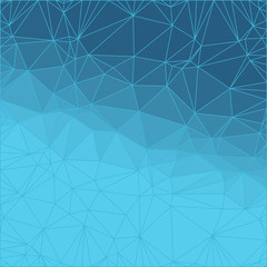 Abstract blue polygonal background.
