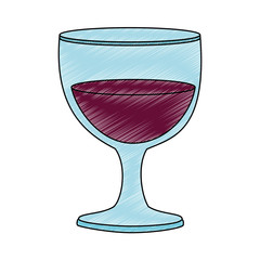 chalice glass isolated icon vector illustration design