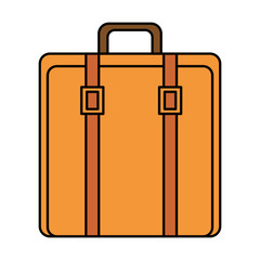 suitcase bag isolated icon vector illustration design