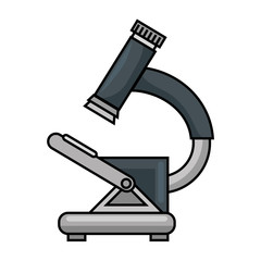 microscope medical isolated icon vector illustration design