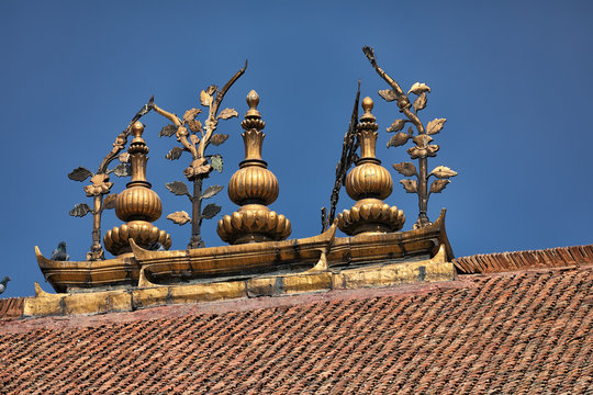 Roof Ridge, Royal Palace, Durbar Square, Kathmandu, Nepal