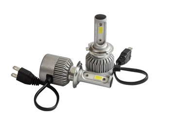 H7 LED Headlights kit for car isolated