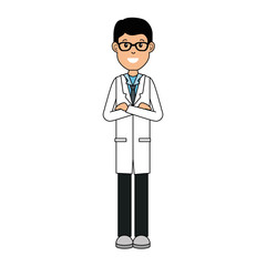 Fototapeta premium doctor avatar character icon vector illustration design