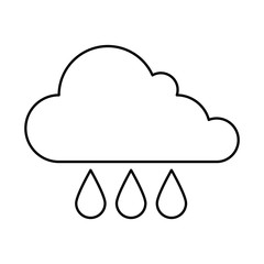 weather cloud rainy icon vector illustration design