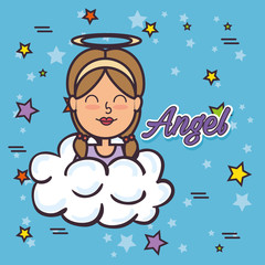angel Fairy Godmother pop art vector illustration design