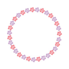 decorative frame with flowers