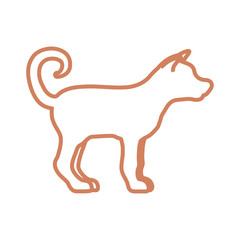 dog silhouette icon