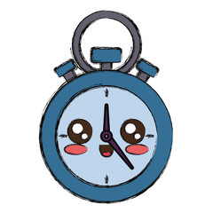 kawaii chronometer icon  image