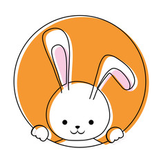 cute bunny icon