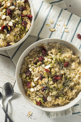 Healthy Organic Superfood Oatmeal Breakfast