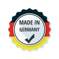 Made in Germany label illustration