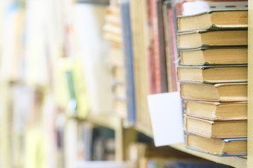 Library boxes close up