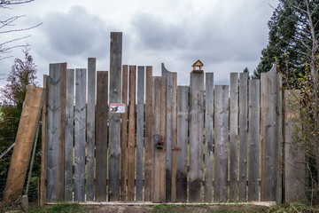 Fototapeta premium Lattenzaun