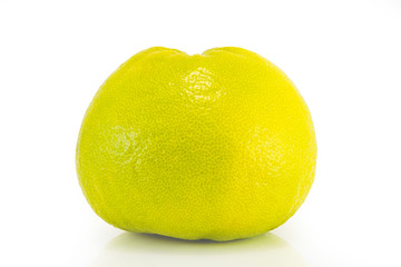 one big green swathes on a white background