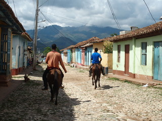 Obraz premium Cuba Horse riding trinidad