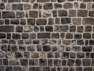 Obraz premium rock walls built with stones pattern