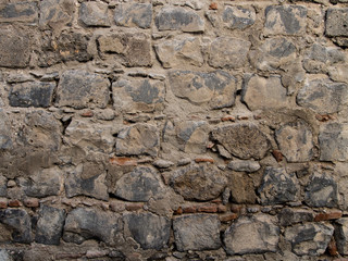 rock walls built with stones pattern