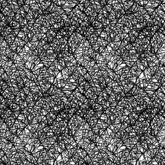 Monochrome black and white ink splash spot drip seamless pattern texture background vector