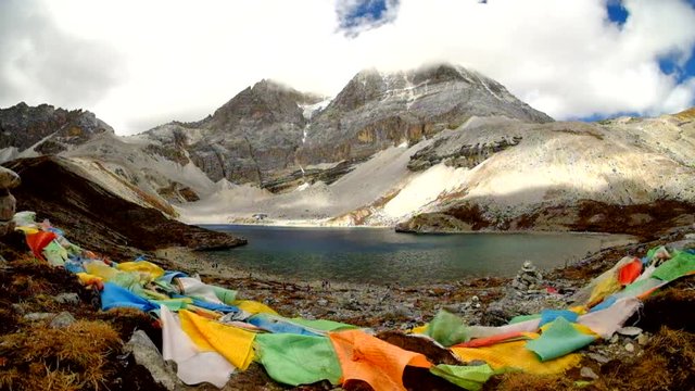 five color lake, Yanding Nature Reserve, Tibent call this land Nyiden, China