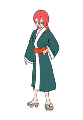 oriental woman illustration