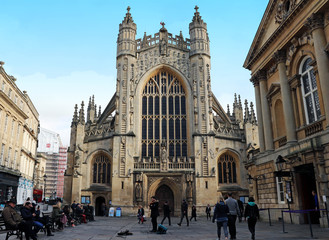 Fototapeta premium Bath Abbey on Sunny Day 