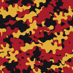 Camouflage pattern seamless background. Animal military camouflage. Abstract seamless pattern for army, hunting, fashion cloth textile. Colorful modern soldier style. Vector militaristic texture.
