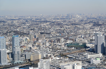Fototapeta na wymiar 横浜から望む東京方面　