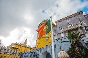 Obraz premium sintra old pena palace portugal